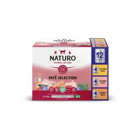 Naturo Grain Free Adult Zestaw Mix Smaków Pasztet 12x85g